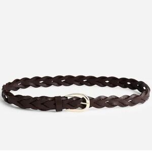 Madewell Carob Brown Braided Belt